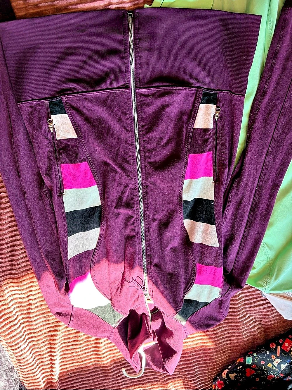 lululemon Define Jacket Color Block in Purple & Pink